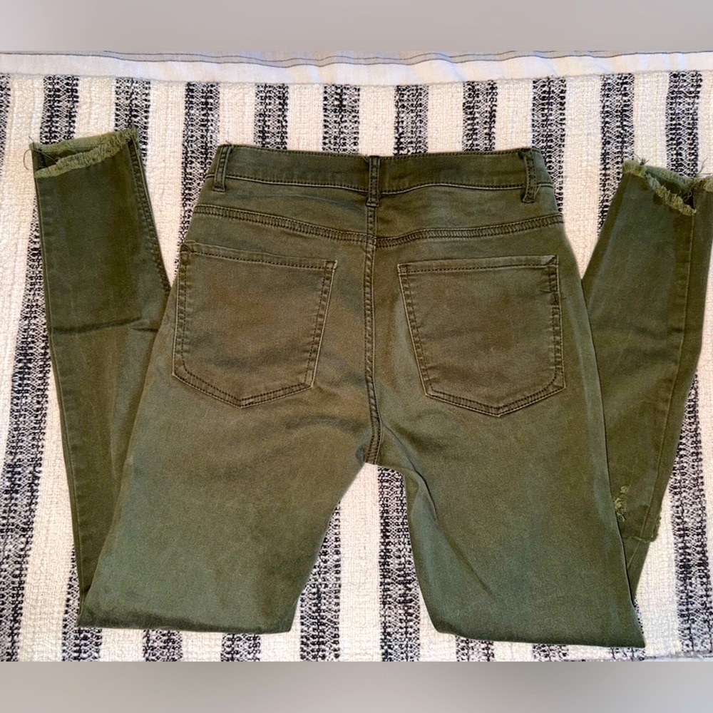 Army green leggings